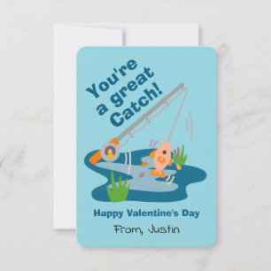 Great Catch Fishing Valentine Invitation