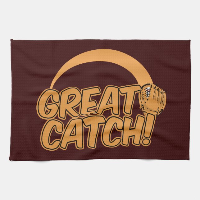 GREAT CATCH!  kitchen towel (Horizontal)