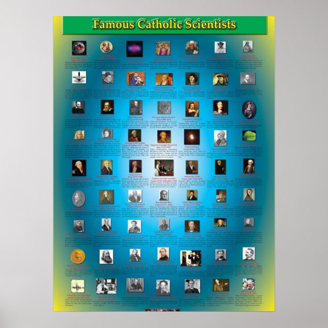 Great Catholic Scientists Poster (Front)
