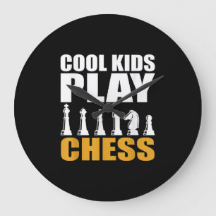Great Chess Kids Chess Piece Girls Boys Large Clock