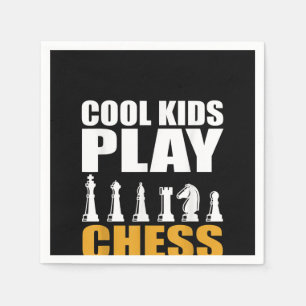 Great Chess Kids Chess Piece Girls Boys Napkin