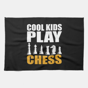Great Chess Kids Chess Piece Girls Boys Tea Towel