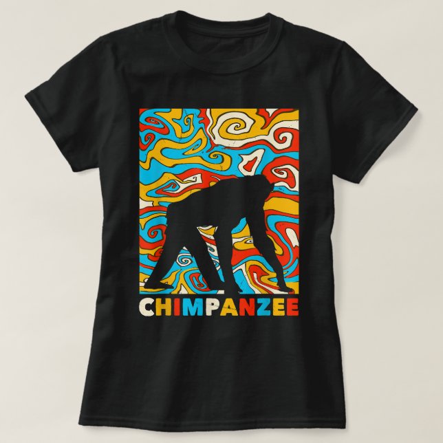 Great Chimpanzee Design Monkey Costume T-Shirt (Design Front)