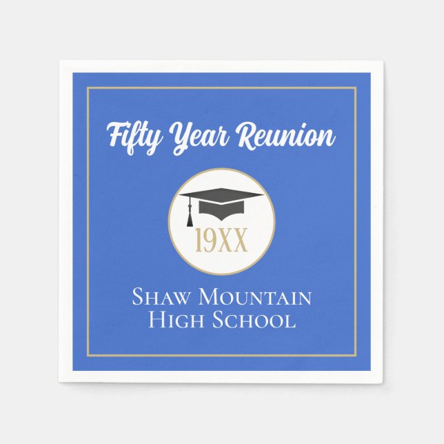 Great Choice! Any year Class Reunion napkins (Front)