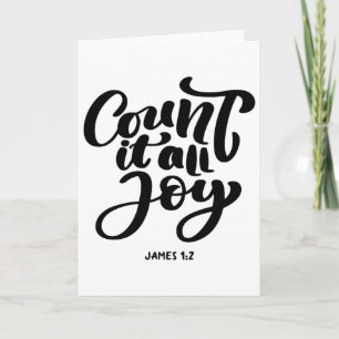Great Christian count It All Joy Card