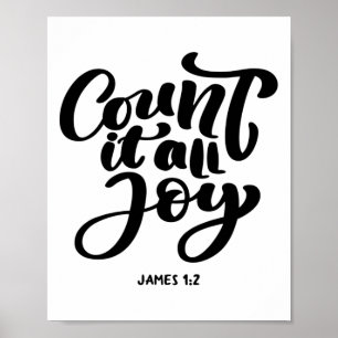 Great Christian count It All Joy  Poster