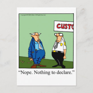 Great Cigar Gift With a Sense of Humour! Postcard