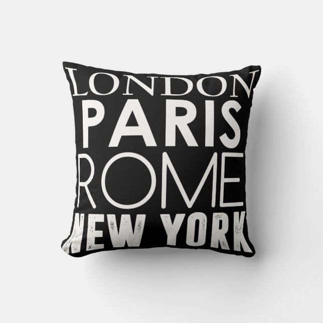 Great Cities of the World Cushion (Front)