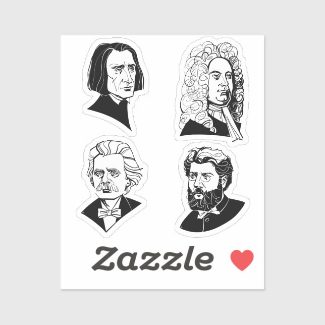 Great composers - set 1 - (Sheet)