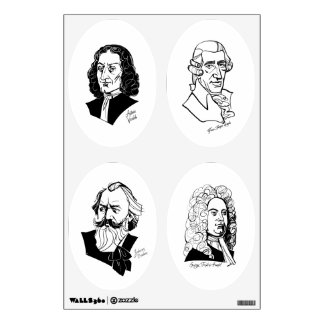 Great composers, set 7, Wall Decal
