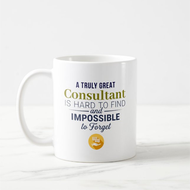 Great Consultant Personalised Name Gift Coffee Mug (Left)