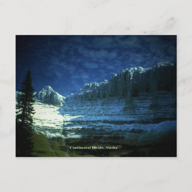 Great Continental Divide in Alaska Postcard (Front)