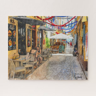 Great Conversations in Nazare, Portugal  Jigsaw Puzzle