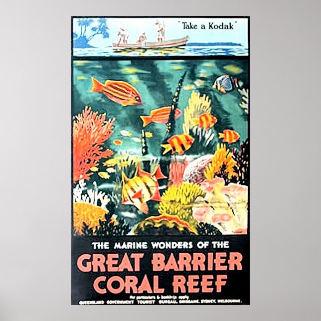Great coral barrier reef poster (Front)
