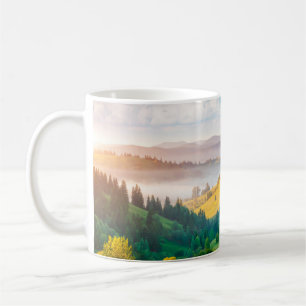 Great countryside landscape in morning light. Loca Coffee Mug