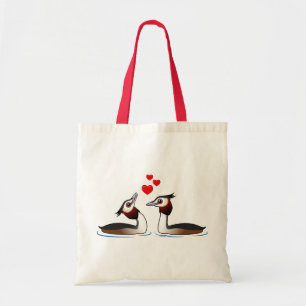 Great Crested Grebes in Love Tote Bag