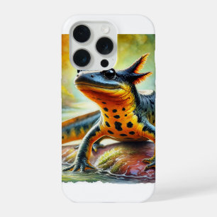 Great Crested Newt 020924AREF132 - Watercolor iPhone 15 Pro Case