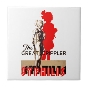 Great Crippler ~ Syphilis Ceramic Tile