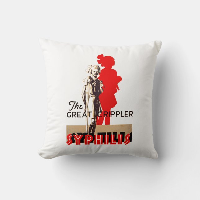 Great Crippler ~ Syphilis Cushion (Front)