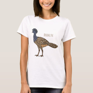 Great curassow bird cartoon illustration T-Shirt