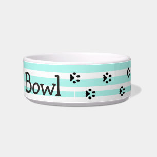 Great custom pet gift for dog or cat owners. bowl