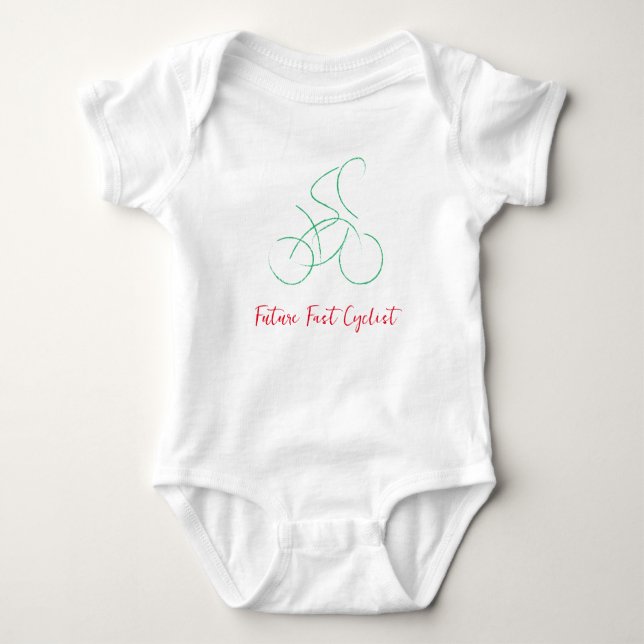 Great cyclers template design, custom template baby bodysuit (Front)