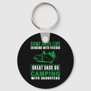 Great Dads Camping With Daughters Key Ring