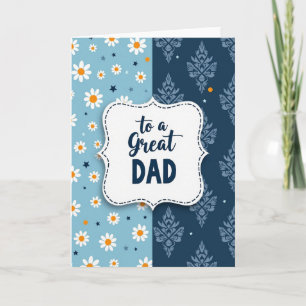 Great Dads Elegant Day Card