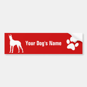 Great Dane グレート・デーン Bumper Sticker