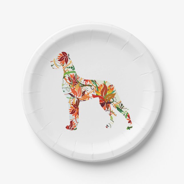 Great Dane Abstract Paper Plate (Front)