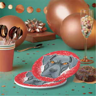 Great Dane Abstract Paper Plate
