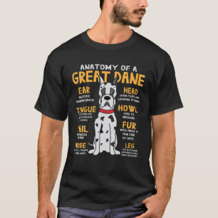 Great Dane Anatomy Funny Dog Mummy Dad Gift T Shir T-Shirt