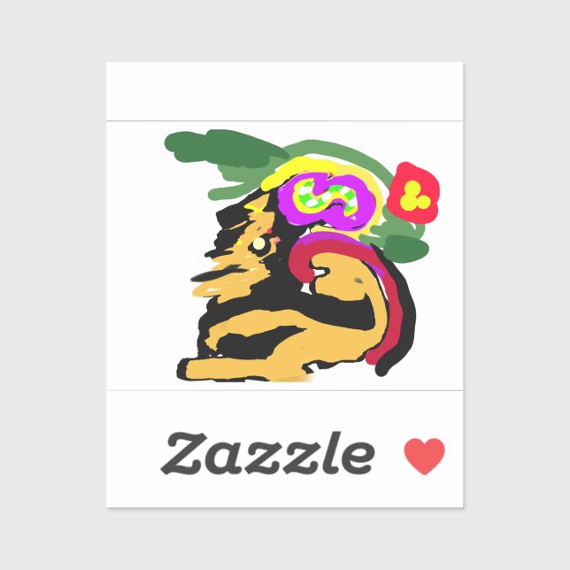 Great Dane and flowers  (Sheet)