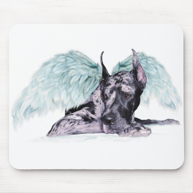 Great Dane Angel Merle Mouse Pad (Front)