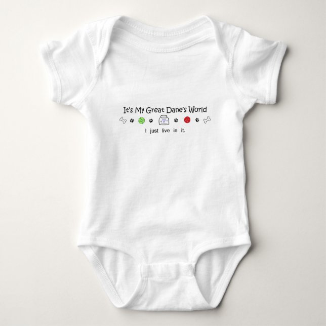 great dane baby bodysuit (Front)