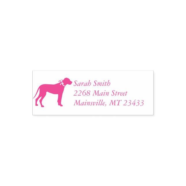 Great Dane Baby Shower Self-inking Stamp (Design)