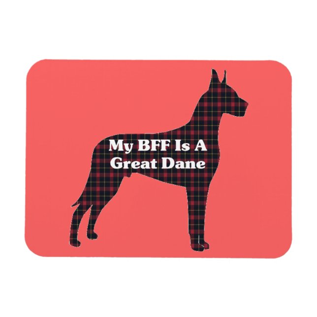 Great Dane BFF Magnet (Horizontal)