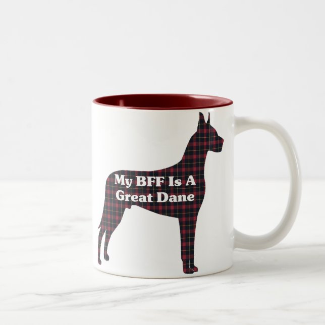 Great Dane BFF Two-Tone Coffee Mug (Right)