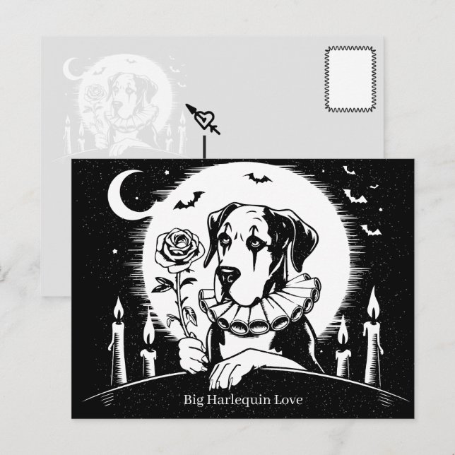 Great Dane "BIG LOVE" Postcard (Front/Back)
