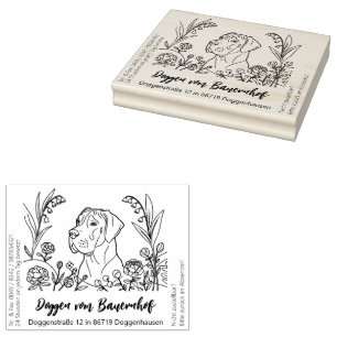 Great Dane Big Rubber Stamp