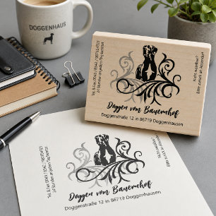 Great Dane Big Rubber Stamp