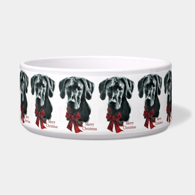 Great Dane (Black) Christmas  (Front)