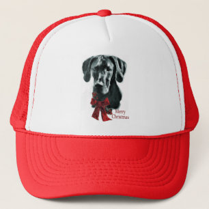 Great Dane Black Christmas Gifts Trucker Hat