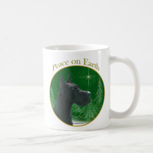Great Dane (black) Peace Coffee Mug