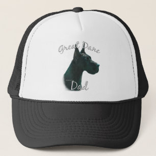 Great Dane (blk) Dad 2 Trucker Hat