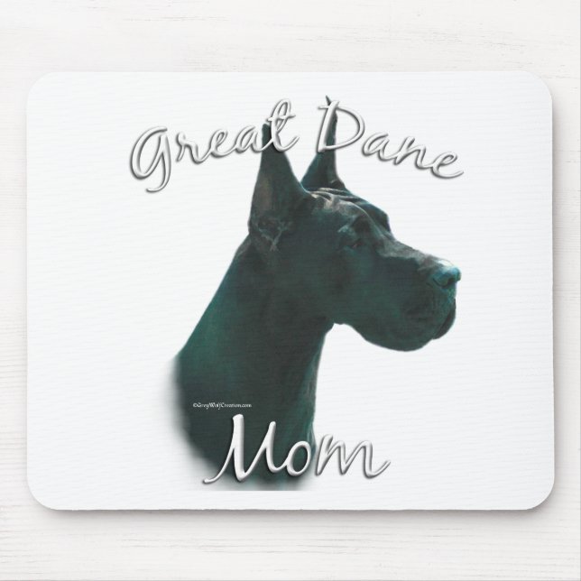 Great Dane (blk) Mum 2 Mouse Pad (Front)