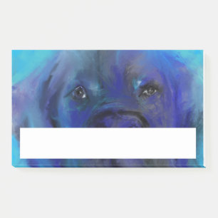 Great Dane Blue Painting Post-it Notes