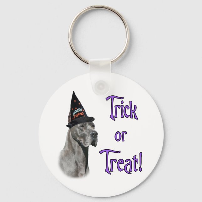 Great Dane (blue) Trick Key Ring (Front)