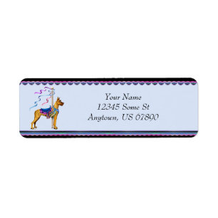 Great Dane Brindle Carousel Labels