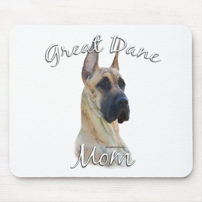 Great Dane (brindle) Mum 2 Mouse Pad (Front)